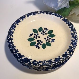 Vintage 1994 Three Rivers Pottery Plate Set of 2
